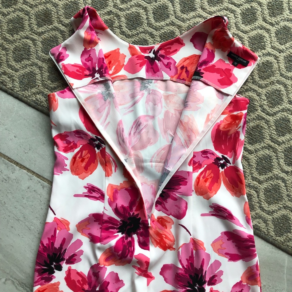 Mario Serrani Italy Sleeveless Shift Dress Fuchsia Size 12 - Picture 7 of 8